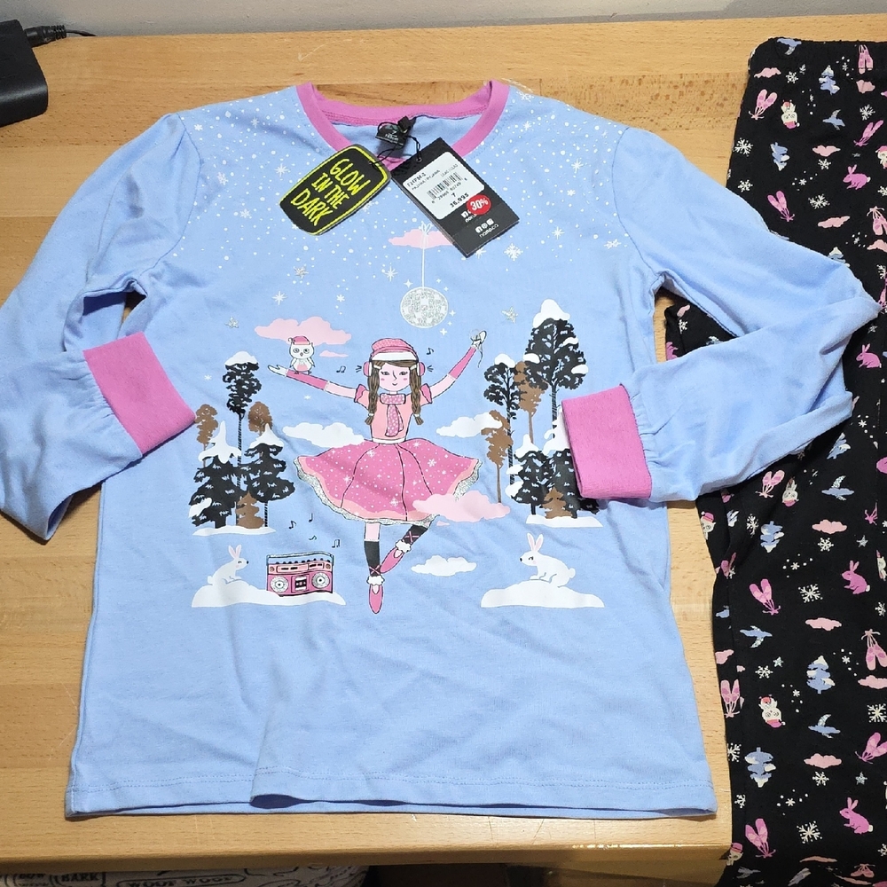 Nano Kids Pajamas - Light Blue and Pink